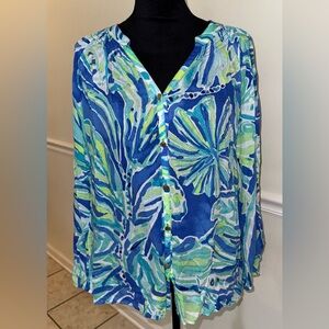 Lilly Pulitzer Button Front Top – Size M